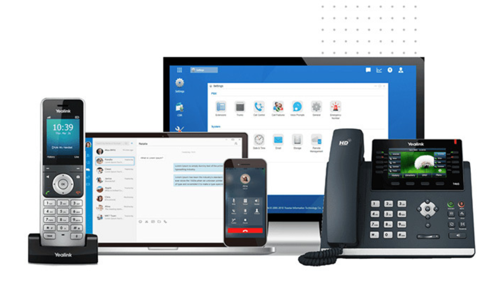 Hosted telephone service products